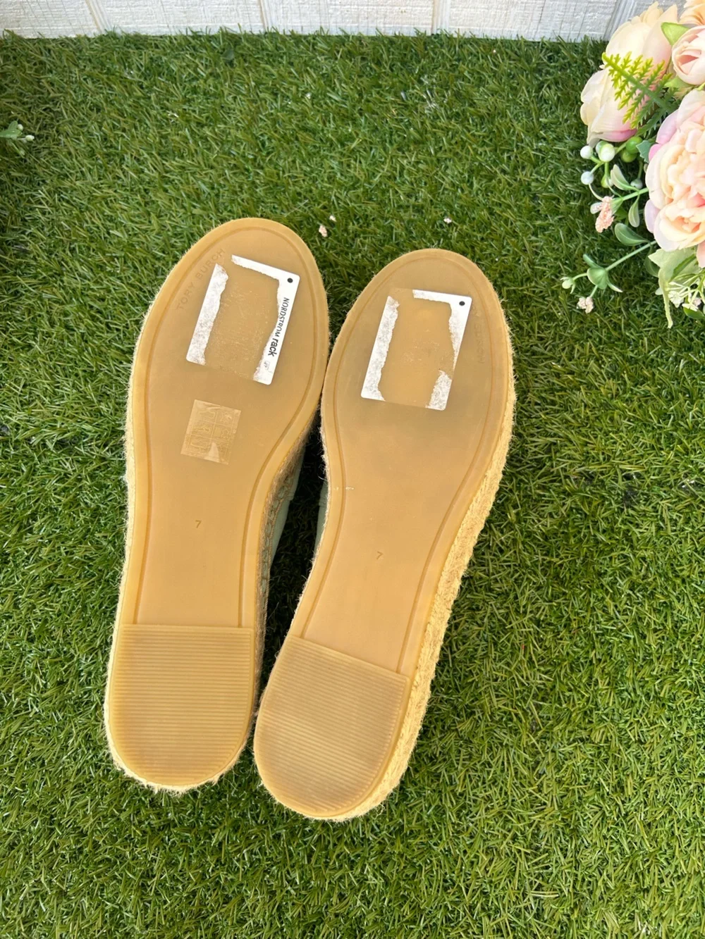 TORY BURCH Everly Platform Espadrille - Sea Bubble Suede size 7 new/no box